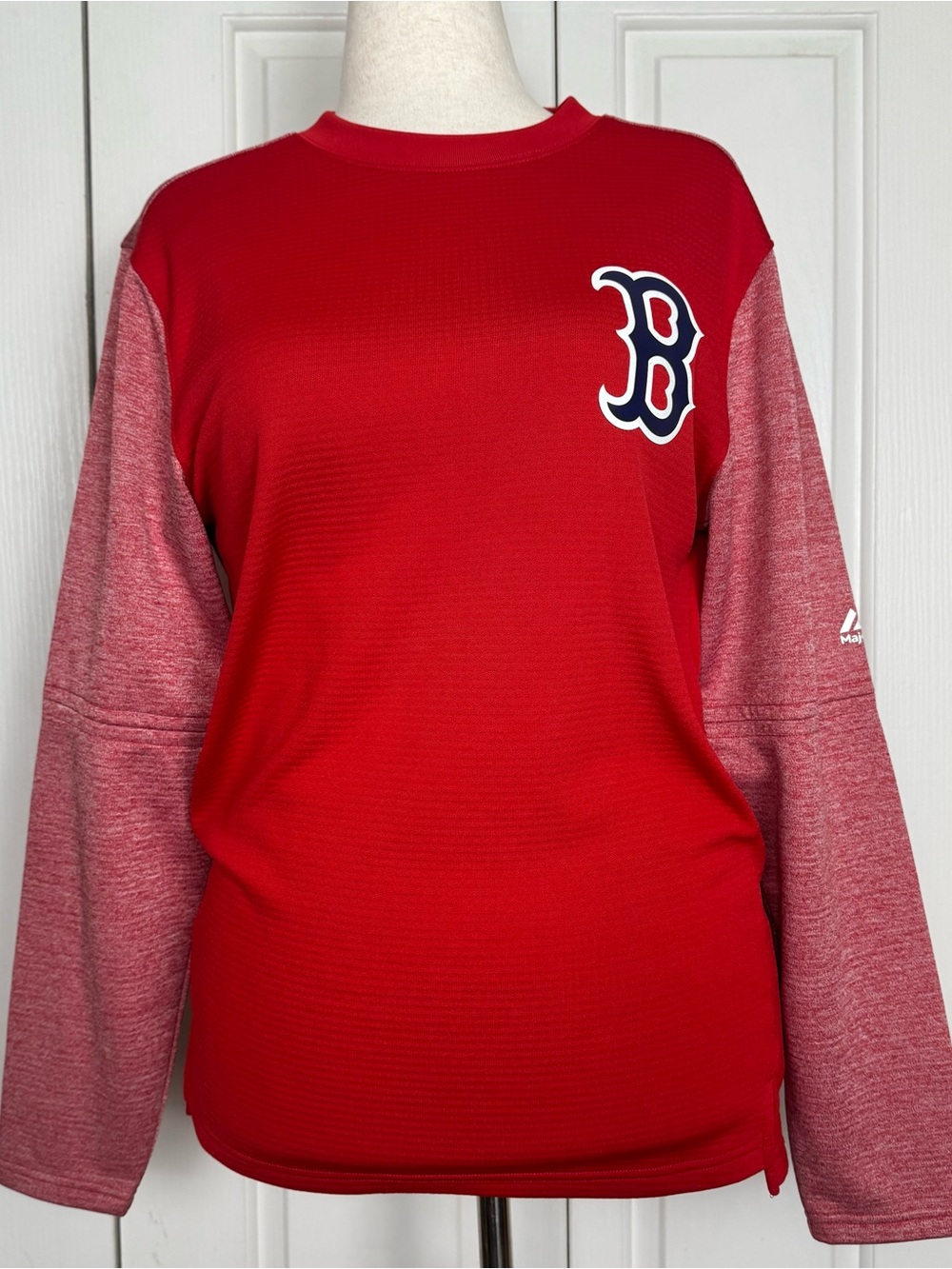 Majestic Boston Red Women’s Red Crewneck Sweater
